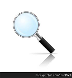 Magnifying glass for look research and focus decorative element icon vector illustration