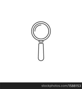Magnifying glass icon illustration vector