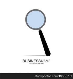 magnifying glass icon logo element illustration,magnifying glass symbol design colored collection.magnifying glass concept.can be used in web and mobile