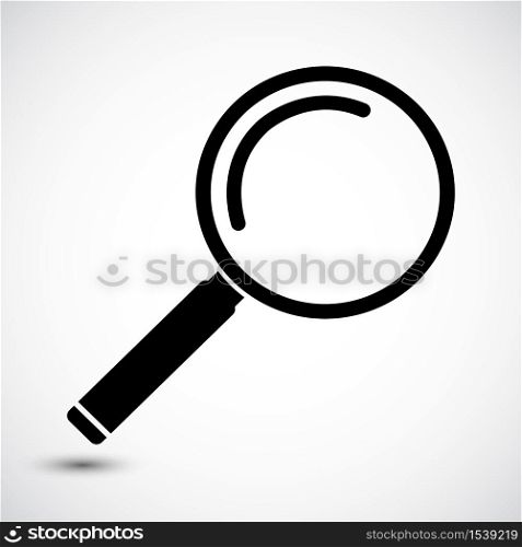 Magnifying Glass Icon on white background