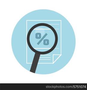 Magnifying glass icon. Search the document