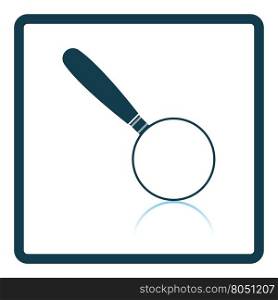 Magnifying glass icon. Shadow reflection design. Vector illustration.