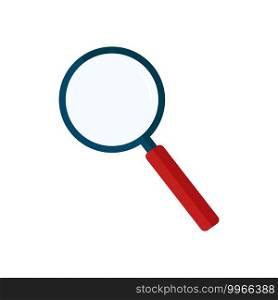 Magnifying glass icon symbol isolated on white background Vector EPS 10. Magnifying glass icon symbol isolated on white background. Vector EPS 10