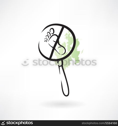 magnifying glass icon trail