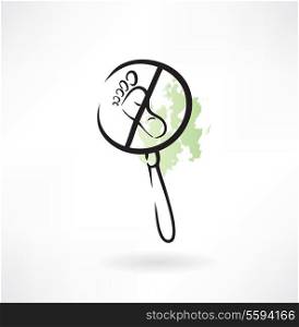 magnifying glass icon trail