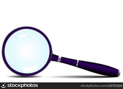 Magnifying glass icon - vector