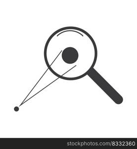 magnifying glass icon vector illustration logo designe