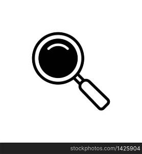 Magnifying glass icon vector logo