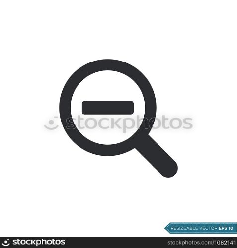 Magnifying Glass Icon Vector Template Illustration Design