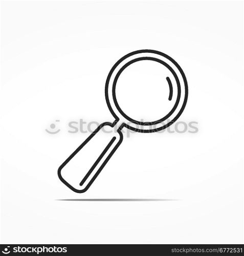 Magnifying Glass Line Icon