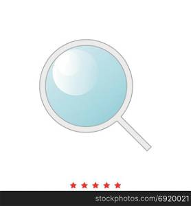 Magnifying glass or loupe icon .. Magnifying glass or loupe icon .