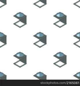 Magnifying glass pattern seamless background texture repeat wallpaper geometric vector. Magnifying glass pattern seamless vector