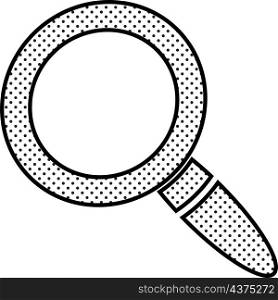 Magnifying glass sign search icon