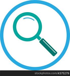 Magnifying glass sign search icon