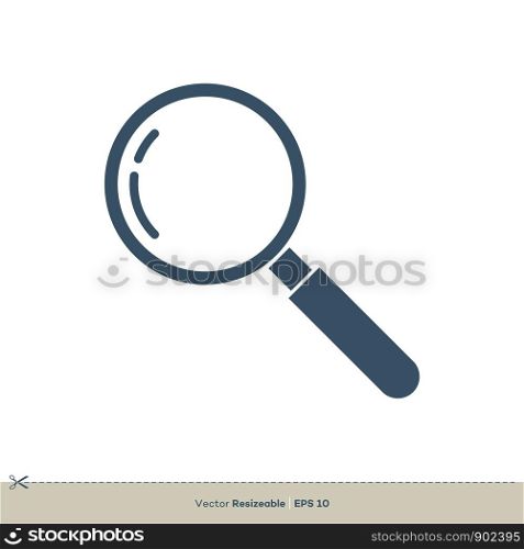 Magnifying Glass Vector Logo, Find / Browse Icon Template Illustration Design. Vector EPS 10.