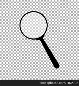 Magnifying glass vector, loupe icon isolated