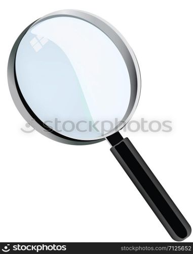 magnifying glass with circular lens to enlarge