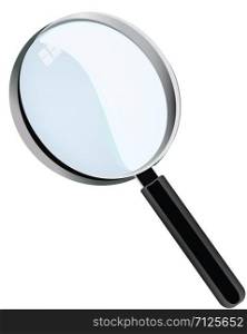 magnifying glass with circular lens to enlarge
