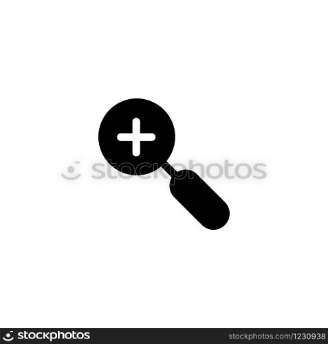 Magnifying icon design template vector