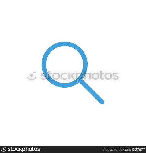 Magnifying icon design template. Vector illustration