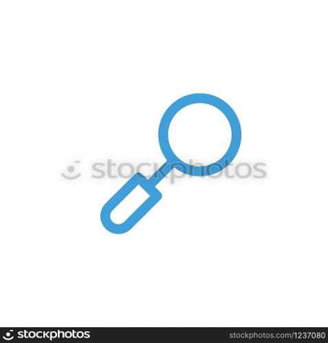 Magnifying icon design template. Vector illustration