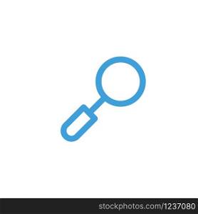 Magnifying icon design template. Vector illustration