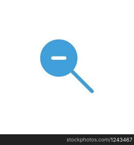 Magnifying icon design vector template
