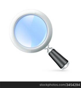 Magnifying lens, vector icon
