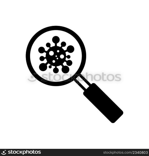 Magnifying of searching concepts icon vector on trendy design