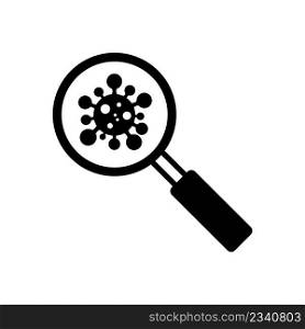 Magnifying of searching concepts icon vector on trendy design