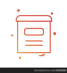 Mail box icon design vector