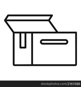 Mail box icon outline vector. Parcel delivery. Carton cardboard. Mail box icon outline vector. Parcel delivery