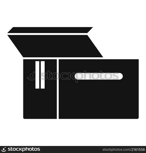 Mail box icon simple vector. Parcel delivery. Carton cardboard. Mail box icon simple vector. Parcel delivery
