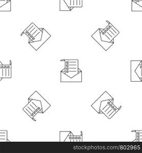 Mail checklist pattern seamless vector repeat geometric for any web design. Mail checklist pattern seamless vector