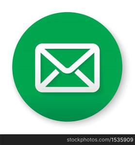 mail circle 3d icon