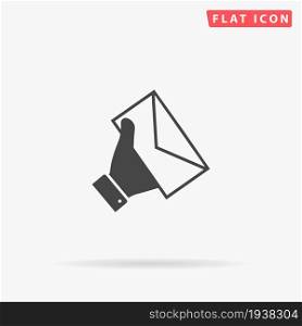 Mail Delivery flat vector icon. Hand drawn style design illustrations.. Mail Delivery flat vector icon