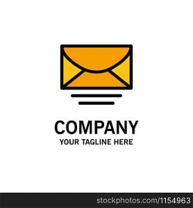 Mail, Email, Message, Global Business Logo Template. Flat Color