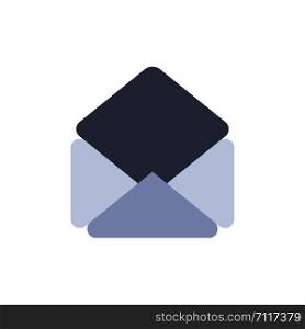 Mail, Email, Open Flat Color Icon. Vector icon banner Template