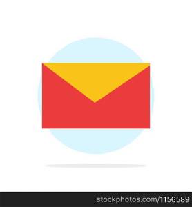 Mail, Email, School Abstract Circle Background Flat color Icon