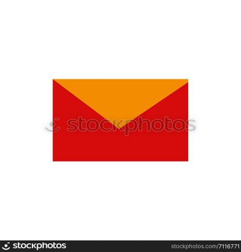 Mail, Email, School Flat Color Icon. Vector icon banner Template