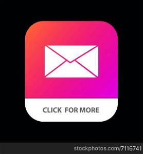Mail, Email, User, Interface Mobile App Button. Android and IOS Glyph Version