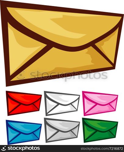 Mail (Envelope) vector icon set
