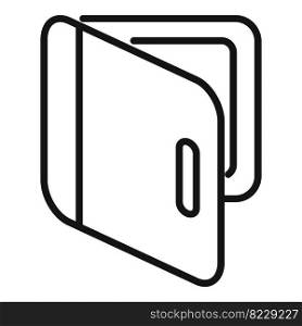 Mail folder icon outline vector. Contact interface. Internet app. Mail folder icon outline vector. Contact interface