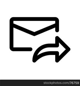 mail forward, icon on isolated background