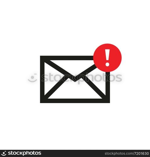 Mail icon for web design. Send new message. Vector isolated