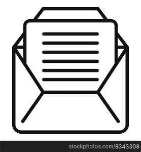 Mail inbox icon outline vector. Business marketing. Social market. Mail inbox icon outline vector. Business marketing