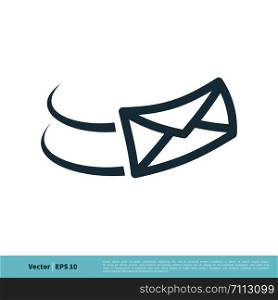 Mail / Letter Icon Vector Logo Template Illustration Design. Vector EPS 10.