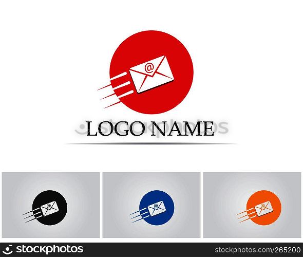Mail Logo Fast Cloud Design Template