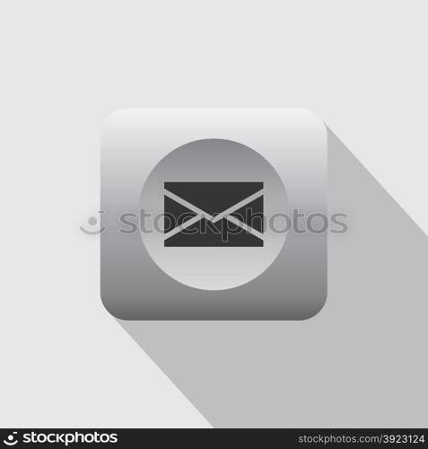 mail menu icon theme vector art illustration. mail menu icon