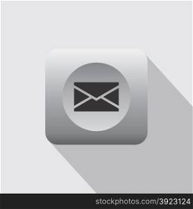 mail menu icon theme vector art illustration. mail menu icon